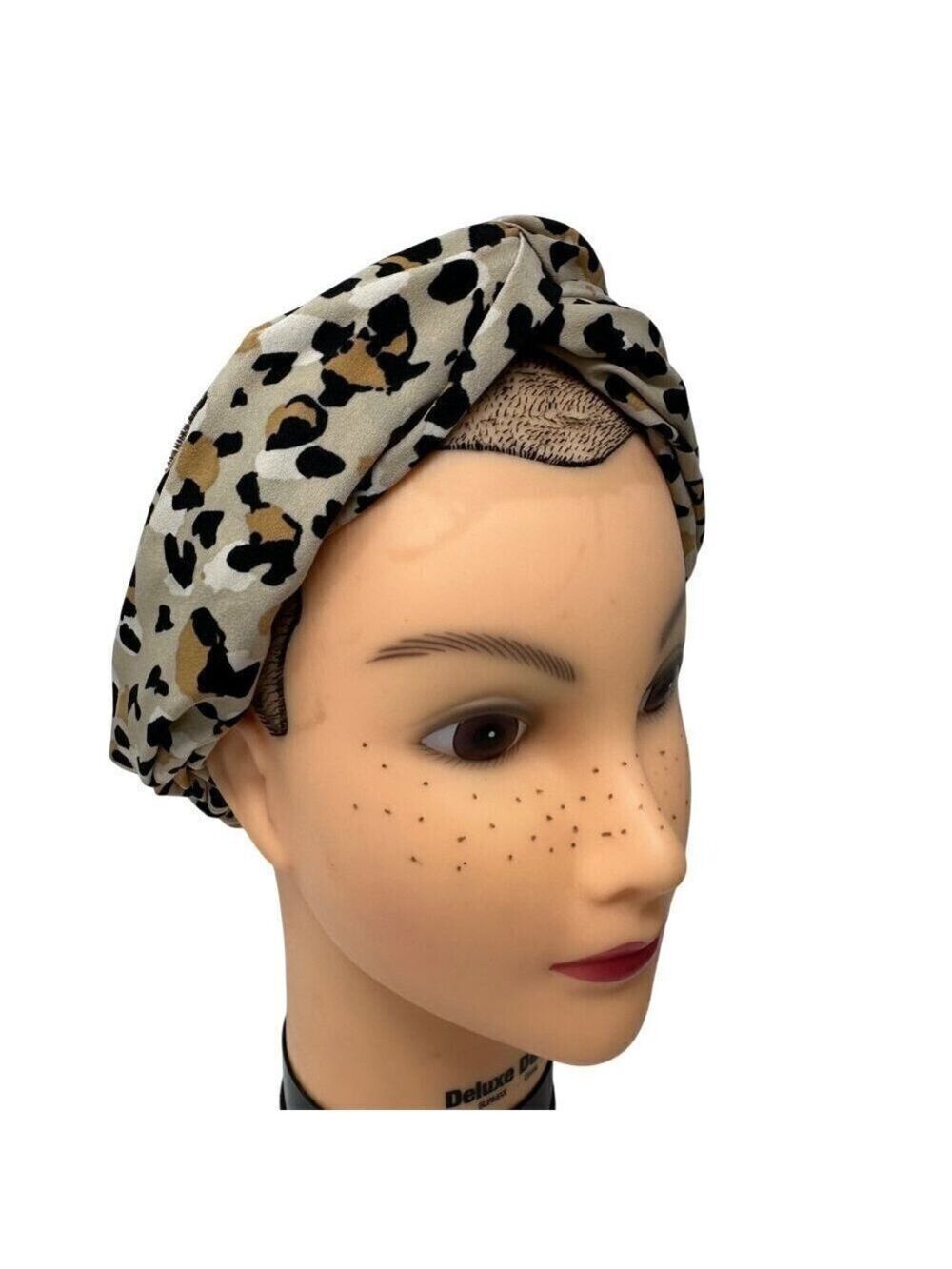Anthropologie Headband Headscarf Turban Twist Stretchy Boho Glam Animal Print